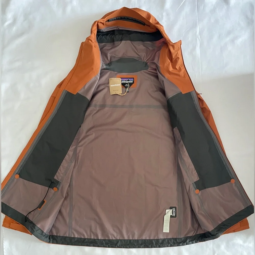 $230 Patagonia Men's Boulder Fork Rain Jacket Size XXL Robin Brown SP25 - Picture 6 of 12